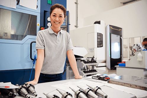 Đơn hàng Nữ tại Đài Loan - Thao tác máy CNC, mài, đánh bóng sản phẩm